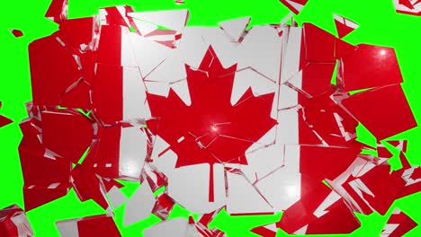 Kanadisch-Kanada-Zusammenbruch-Flagge-Land-Dollar-4k
